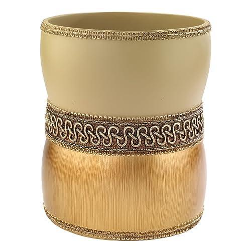 Avanti Linens Avanti Linens - Waste Basket, Decorative Trash Can, Elegant Style Home Decor (Braided Medallion Collection)