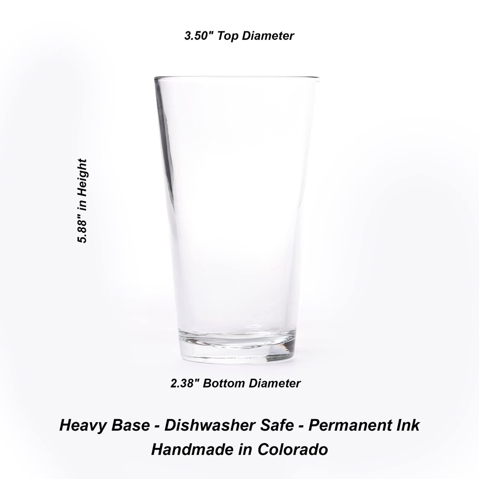 Black Lantern Black Lantern Themed Pint Glasses National Park Designs for Craft Beer Enthusiasts and Home Bars - (Set of Two 16oz. Glasses) Unique Everyday Drinking Glasses & Glassware Set of 2 (Canyonlands)