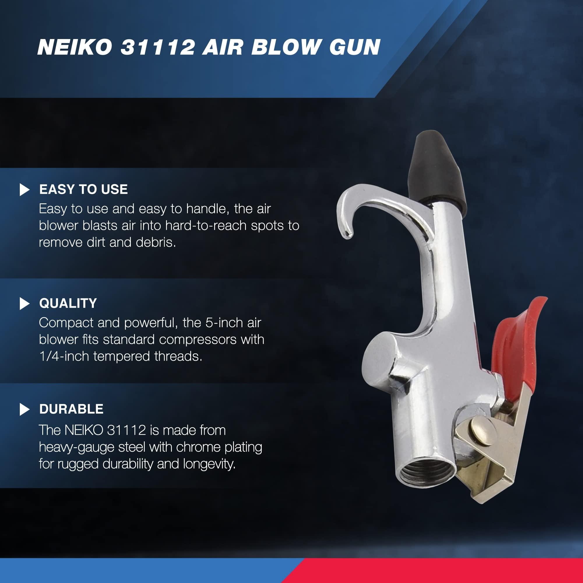 Neiko Neiko 31112 Air Blow Gun Nozzle Set, Air Compressor' Air Gun W/ 5 Interchangeable Nozzles, Air-Compressor Accessories Tools Air Gun, Air Blower Gun