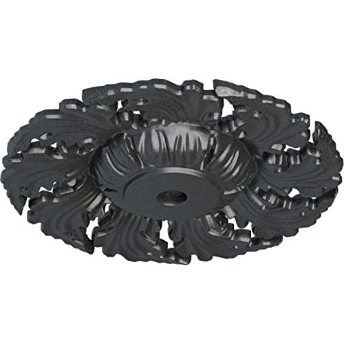 Ekena Millwork Ekena Millwork CM14NEPES Needham Ceiling Medallion, 14 5/8\"OD x 2 1/4\"P (Fits Canopies up to 4 1/4\"), Hand-Painted Pewter