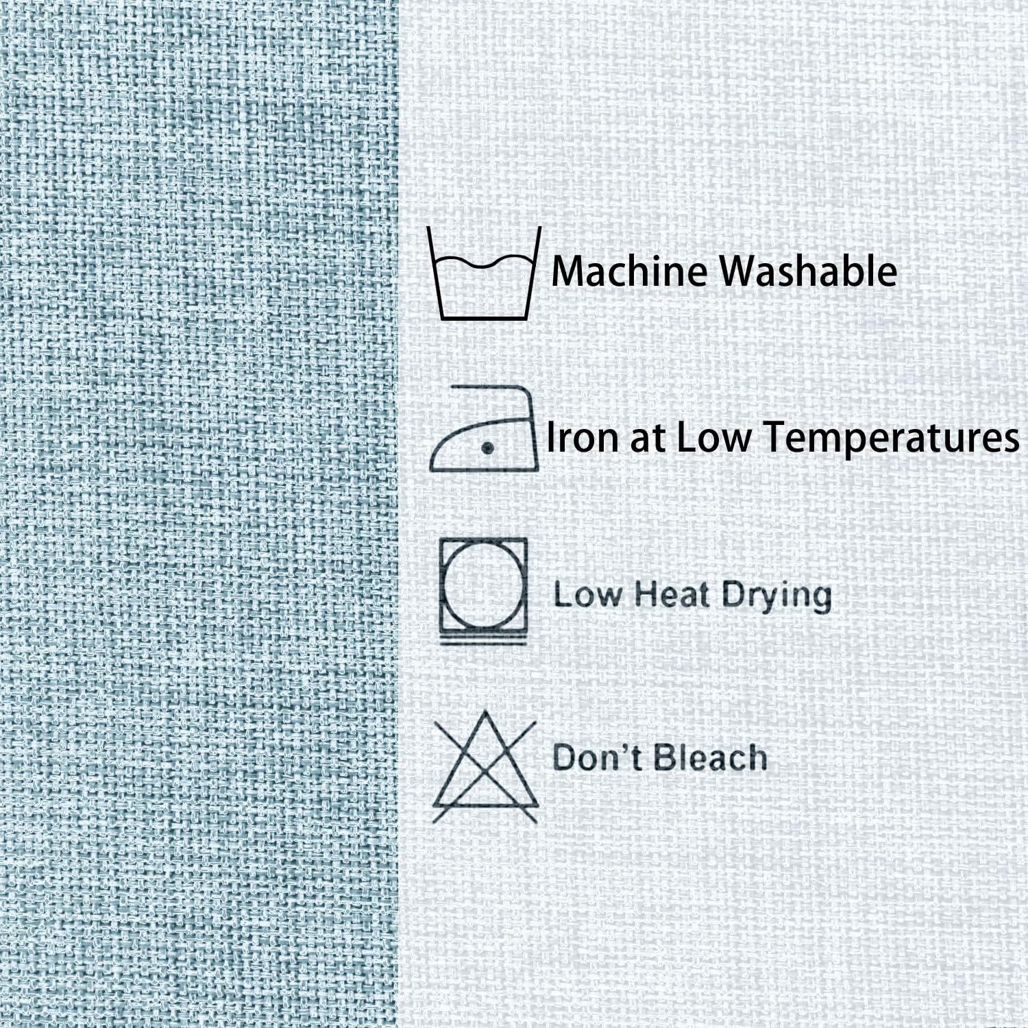 Hiasan Hiasan Faux Linen Rectangle Tablecloth - Wrinkle and Stain Resistant Washable Table Cloth for Kitchen Dining Room Holiday Table Cover for Dinner, Lux Slate Blue, 70 x 90 Inch