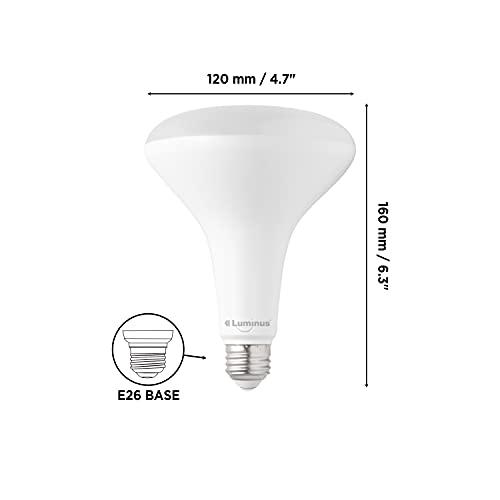 Luminus Luminus PLYC5732 BR40-17W (100W) 1400 Lumens Warm White 2700K Dimmable Led Light Bulb - 6 Pack,