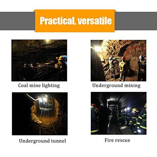 Hunting Friends Hunting Friends Rechargeable Cap Mining Lamp Waterproof LED Miner Lamp Explosion Proof Headlight for Outdoor Professional Works (Red Button)