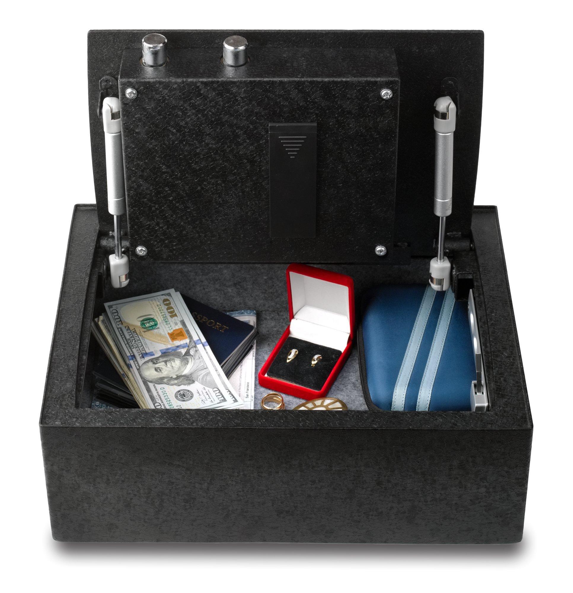 Viking Security Safe Viking Security Safe VS-14BL Heavy Duty Top Opening Drawer Biometric Fingerprint LCD Keypad Safe