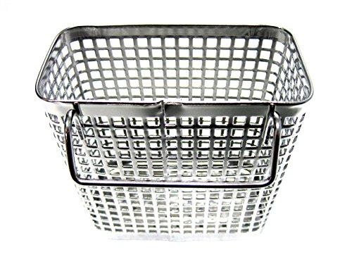 Stopia Small Square Stainless Steel Perforated Cutlery Basket Sink Rack Storage Silver by Stopia