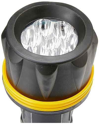 Portwest Portwest PA60 7 LED Rubber Safety Flashlight Yellow/Black