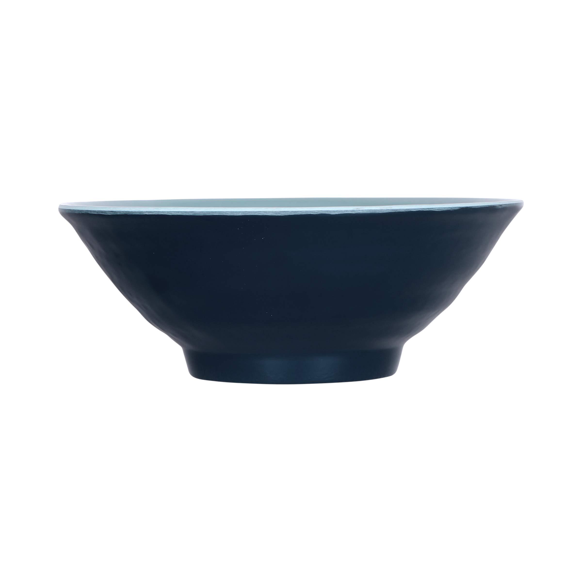Elite Global Solutions Elite Global Solutions D1008RR-ABY/LAP Bowl, 8 3/8\" Dia. x 3 1/8\" h., Melamine, Abyss Gloss Inside/Lapis Matte Outside (Pack of 6)