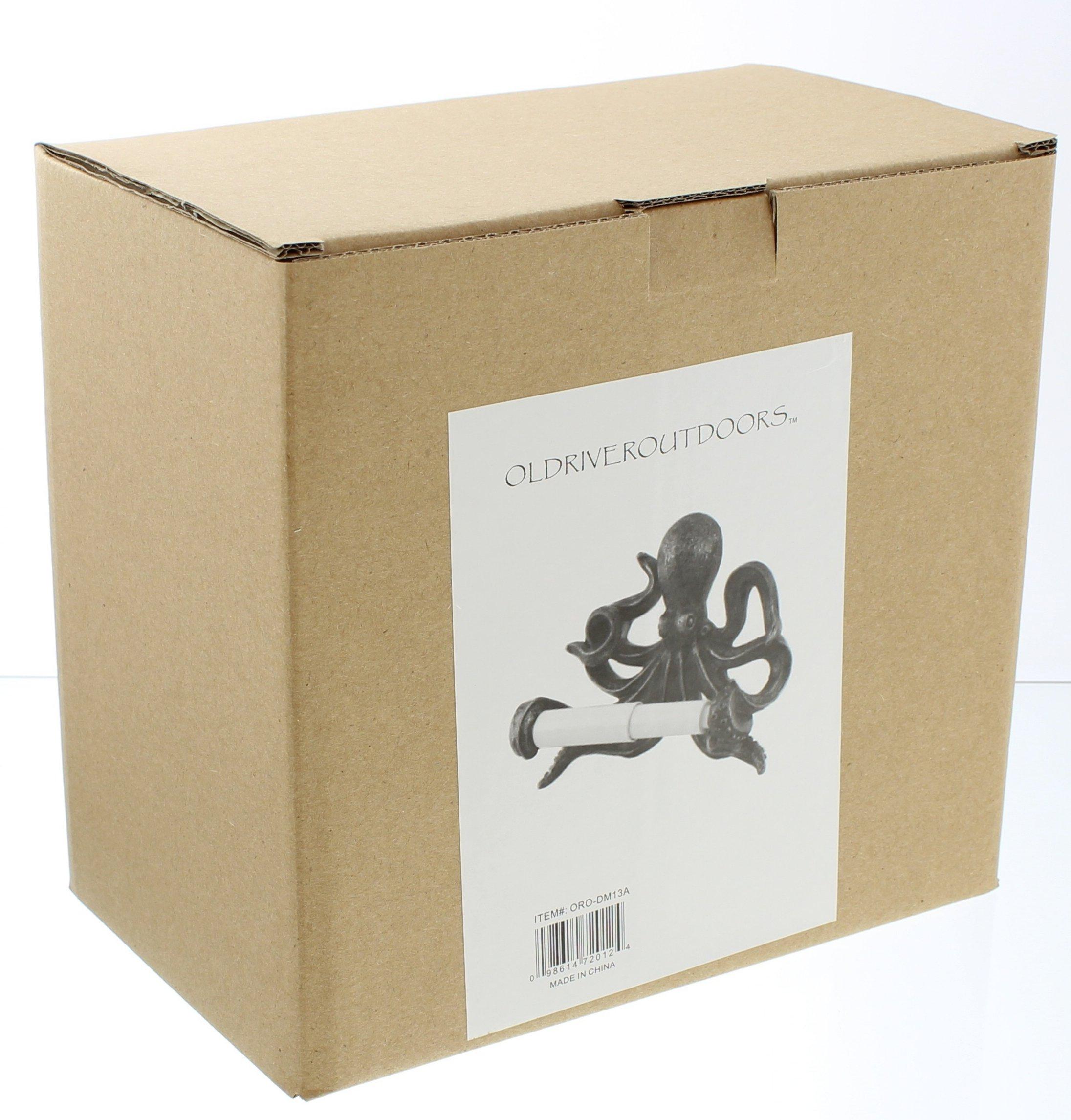 Quadow Quadow Decorative Swimming Octopus Toilet Paper Holder - Bathroom Decor