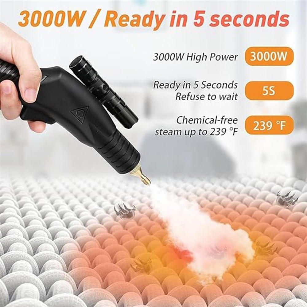 CHIPEL High Pressure Steam Cleaner for Grout and Tile, High Pressure Steam Cleaner,Steamer for Cleaning High Heat Steam Cleaning Machine(110v 1700W)