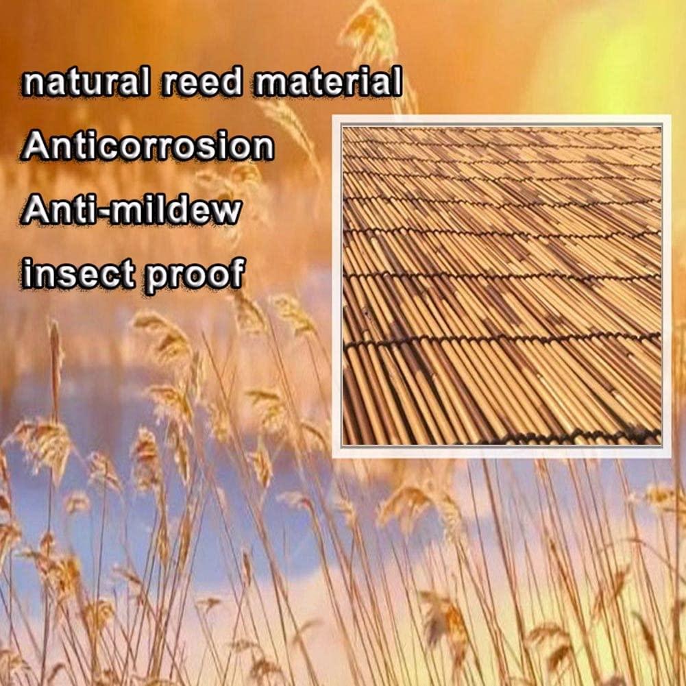 HomeLoft Basics Blackout Bamboo Blinds Privacy Roller Shades Sunshade Reed Shades Patio Blinds Translucent Windproof (Size : 74" Wide x 84" High)