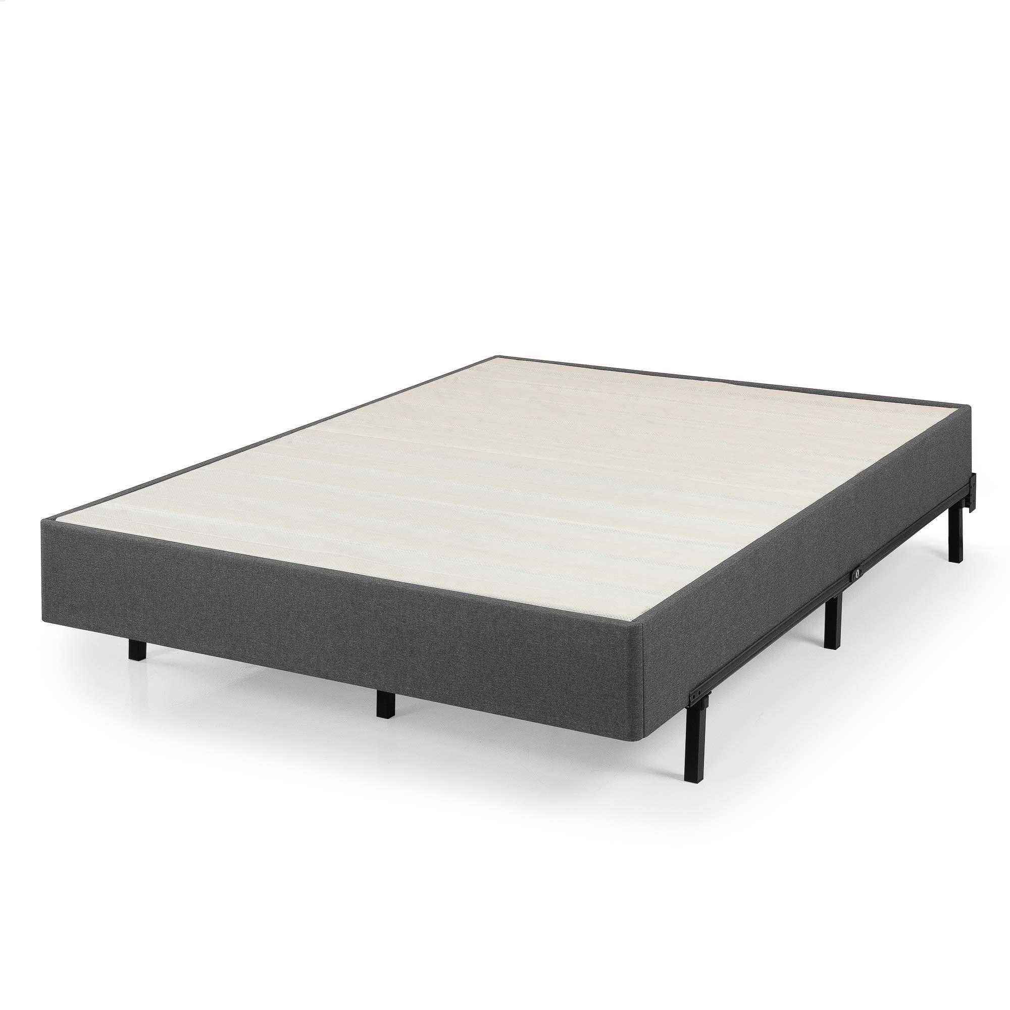 Zinus ZINUS Upholstered Metal and Wood Box Spring, 9 Inch Mattress Foundation, Easy Assembly, Fabric Paneled Design, Full