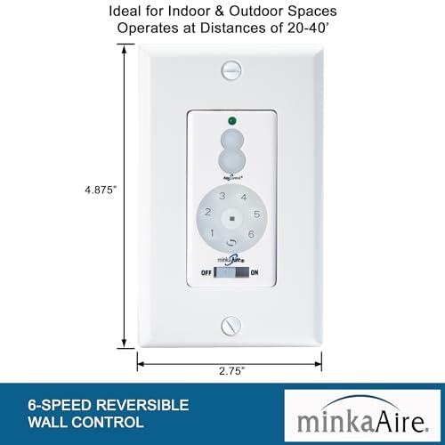 MINKA-AIRE Minka-Aire DC Fan Wall Remote Control Full Fuction - White - WC500