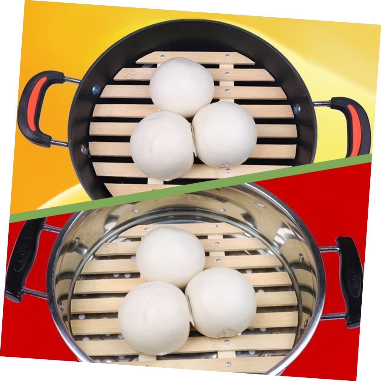 SHOWERORO SHOWERORO Steamer Tamale Dumpling Maker Machine Liners Steaming Pot Basket Wok Dumplings Steamer Instant Vegetable Steamer Microwavable Pressure Cooker Accessories Automatic Dim Rivet