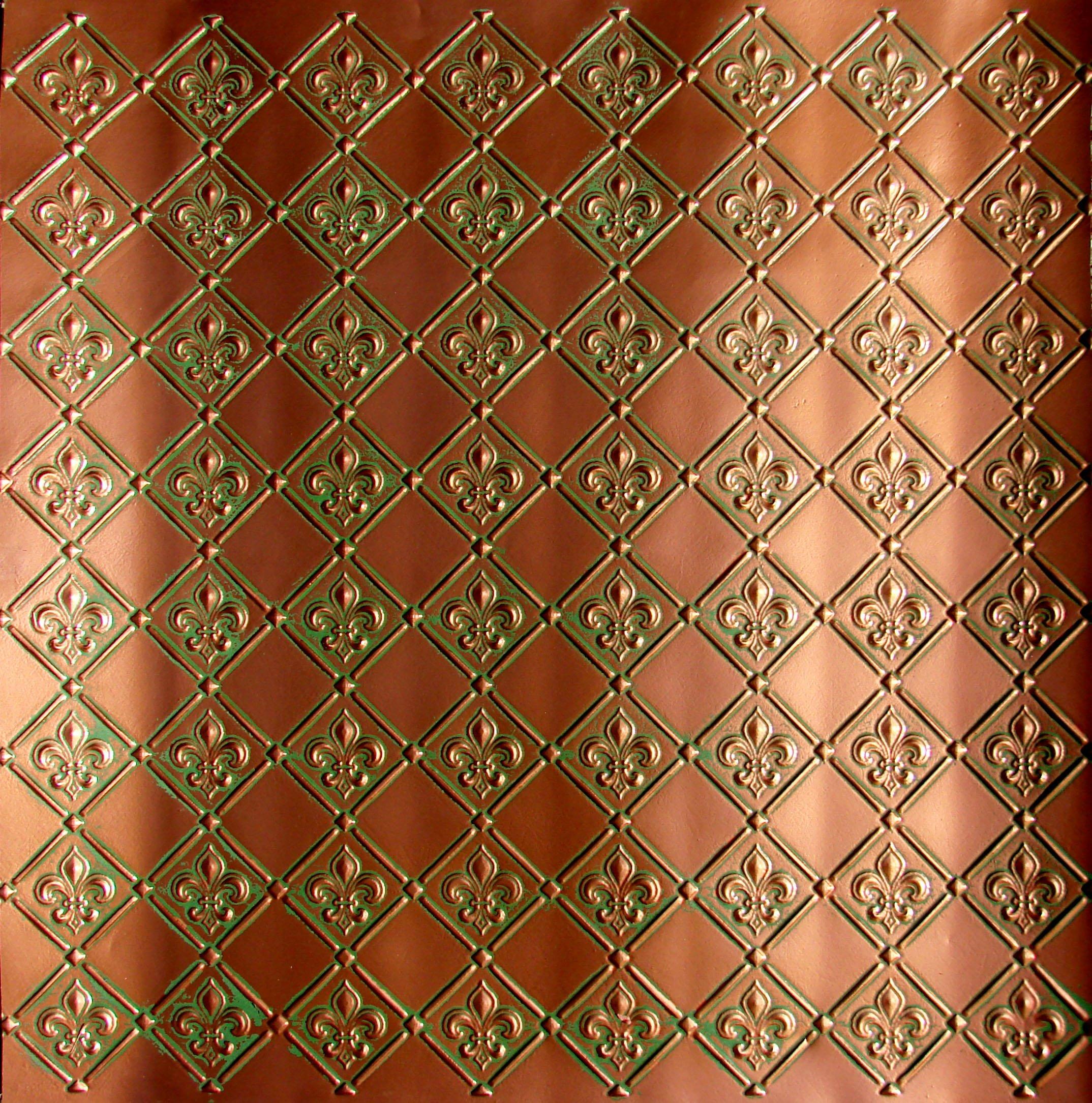 Backsplash,door skin,wall covering,tape on Backsplash Wc-80 Patina Copper PVC 25 ft x 2 ft roll DIY Project.