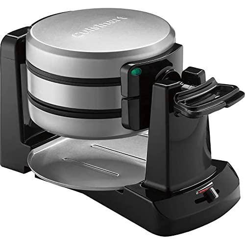 Cuisinart Cuisinart WAF-F40 Double Flip Belgian Waffle Maker Black/Stainless Bundle with 1 YR CPS Enhanced Protection Pack