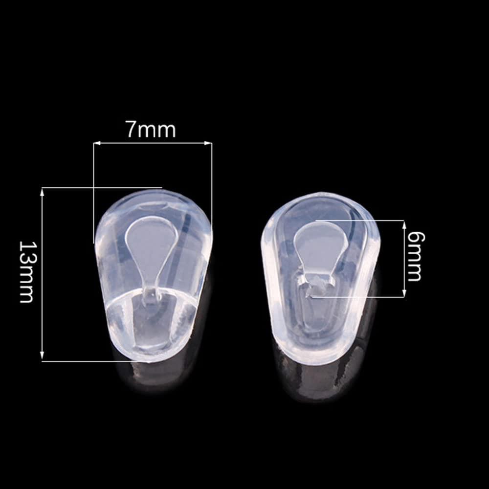 QYAJS Eyeglass Nose Pads Pieces Push in Glasses Pushin Soft Silicone Sunglasses