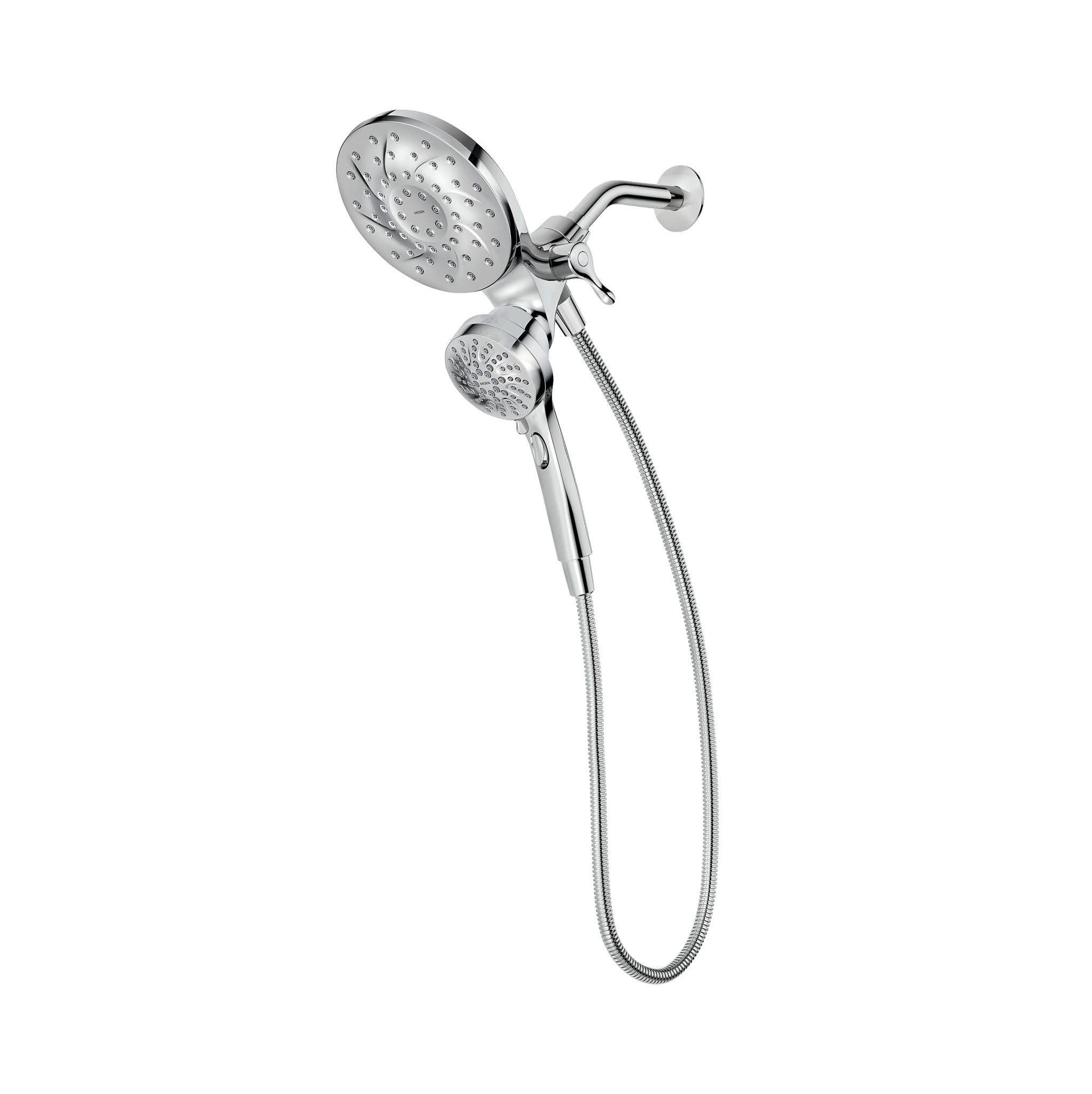 Moen Moen 26009 Tub Faucets and Accessories Magnetix 2.5 GPM Handheld/Rain Shower Head 2-in-1 Combo Featuring Magnetic Docking System, Chrome