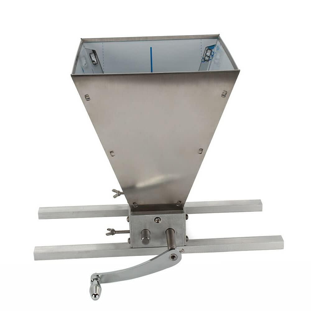 HYYKJ-US Grain Mill Barley Grinder with 1 Gallon Hopper 8 lbs/min Manual Grain Grinder Malt Crusher Home DIY Brew Grain Corn Wheat Cereal Grinder Hand Mill Grinding Machine