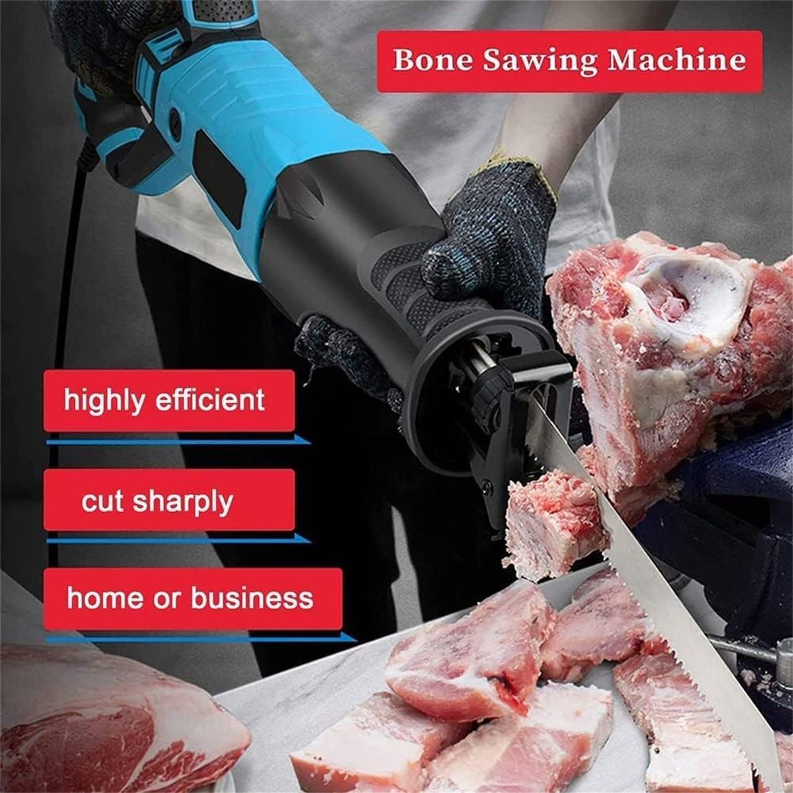 COMAAM 1300W Electric Bone Saw Machine, Butcher Cutting Machine with Bandsaw,Electric Hand Saw Meat Cutter for Restaurant Cutting Fish Pig\'s Hoof Beef