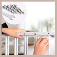 Fairy Baby Window Guards for Children, Adjustable Wide Child Safety Window Guard Prevents Accidental Falls, Home Security Childproof Interior Bar Guard for Windows Wide 36.22" - 61.41"(2 Panels)