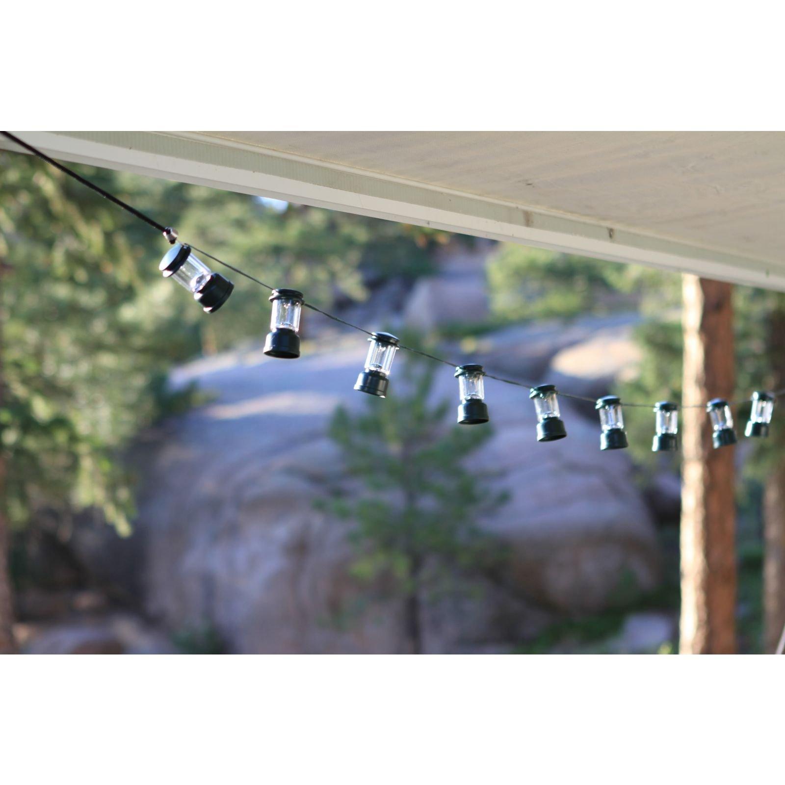 Coleman Coleman LED String Lights, String of 10 LED Lanterns Stretches 6 Feet, Up to 20 Hours Runtime