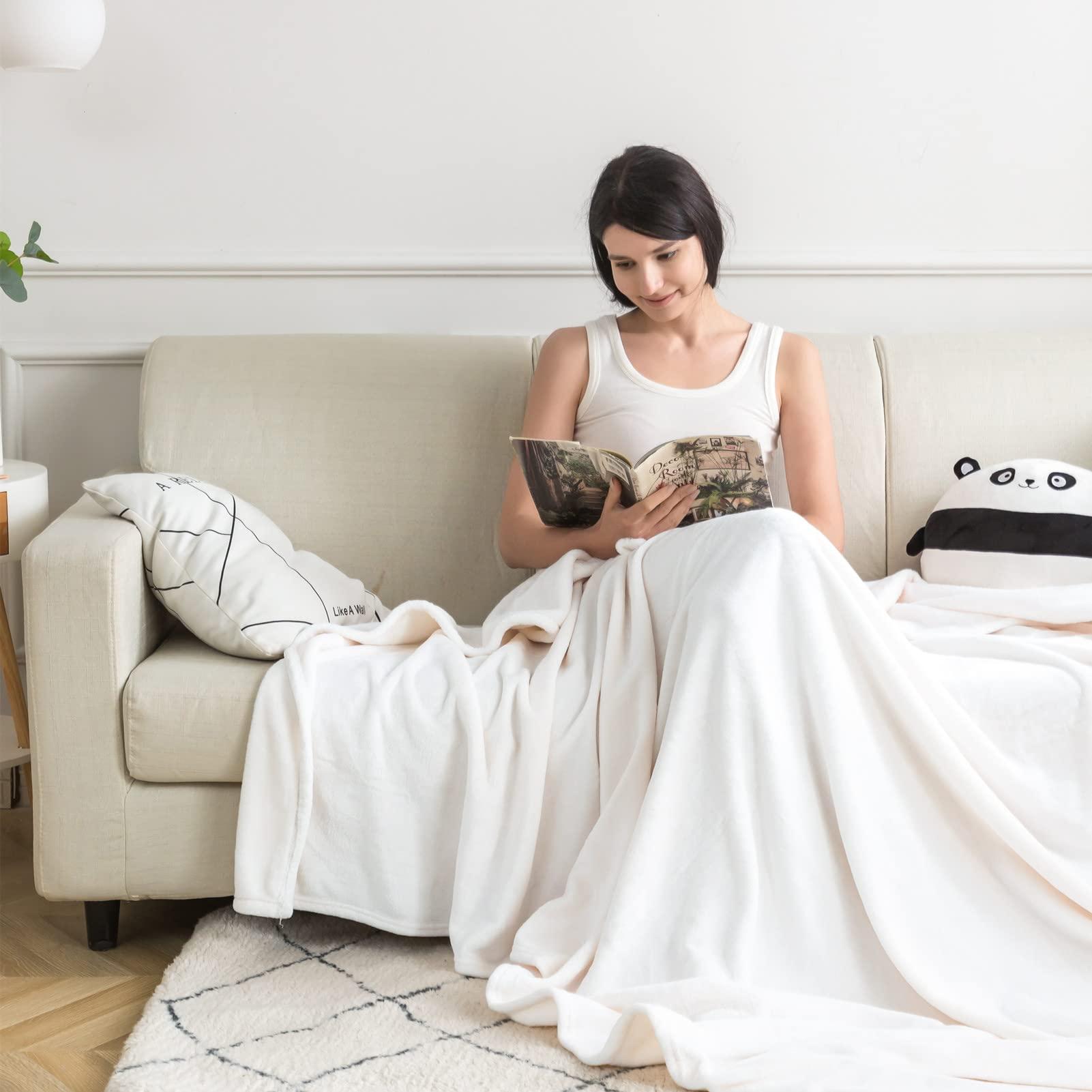 LANQiAO LANQiAO Fleece Throw Blanket for Couch Bohemian Geometry Flamingo Leaves Feather Ice Cream Starry Sky Stripes Ball Car Fruit Animal Ocean for Throws for Adults Kids Boys Teens Gift W30 xH40