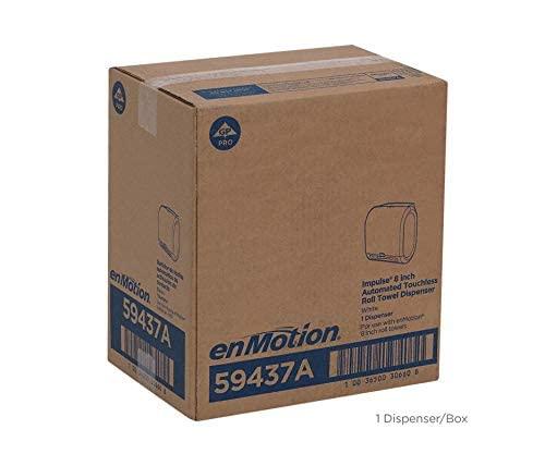 enMotion Georgia Pacific Enmotion 59437 Impulse 8 Automated Touchless Paper Towel Dispenser, Translucent White