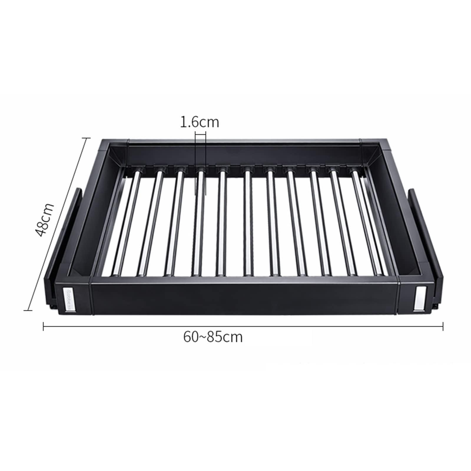 Storage Storage Built-in Trouser Rack, Space-Saving Wardrobe Hanger, Multifunctional Trouser Rack, Non-Slip (Size : B)