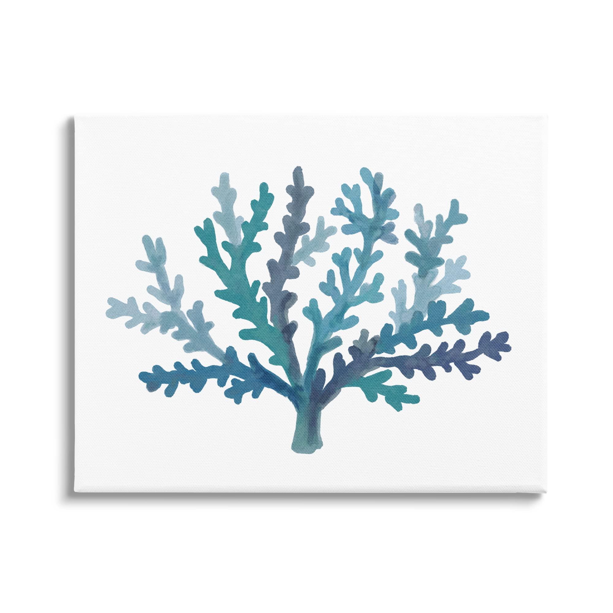 Stupell Industries Stupell Industries Casual Blue Aquatic Coral Canvas Wall Art, Design by Nina Muis Surface Design
