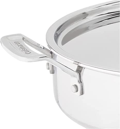 Cuisinart Cuisinart MCP33-30HN MultiClad Pro Triple Ply 5.5-Quart Saute Skillet, Sauté Pan w/Helper & Cover