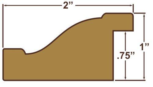 Craig Frames Craig Frames 21834700BK 12 by 16-Inch Picture Frame, Smooth Wrap Finish, 2-Inch Wide, Black