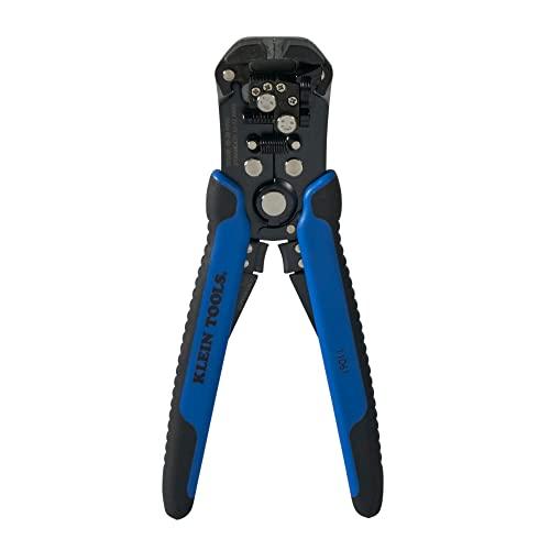 Klein Tools Klein Tools 11061 Self-Adjusting Wire Stripper / Cutter, Heavy Duty, for 10-20 AWG Solid, 12-22 AWG Stranded, and Romex Wire 12/2 and 14/2