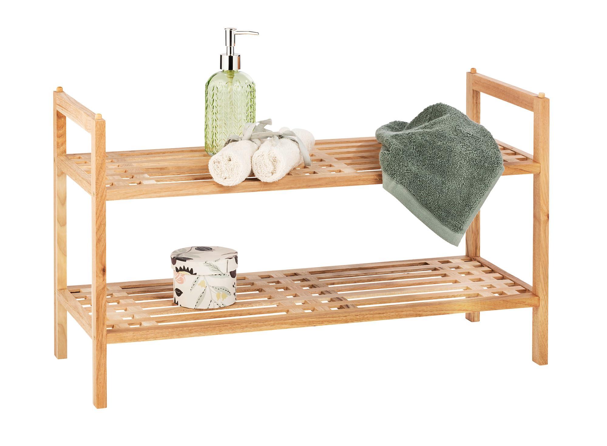Wenko Wenko 18616100 Norway Walnut Wood Shoe Shelf, 69 x 40.5 x 27 cm