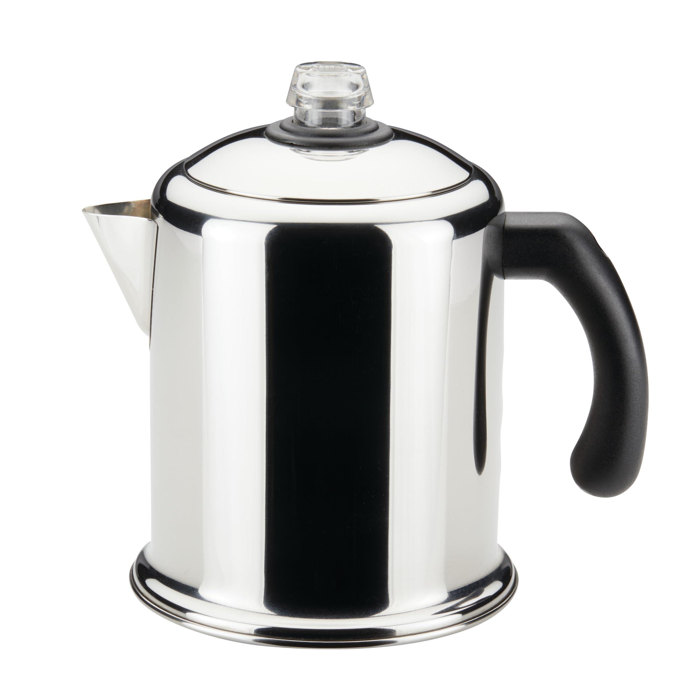 Farberware Farberware 50124 Classic Yosemite Stainless Steel Coffee Percolator - 8 Cup, Silver,Stovetop