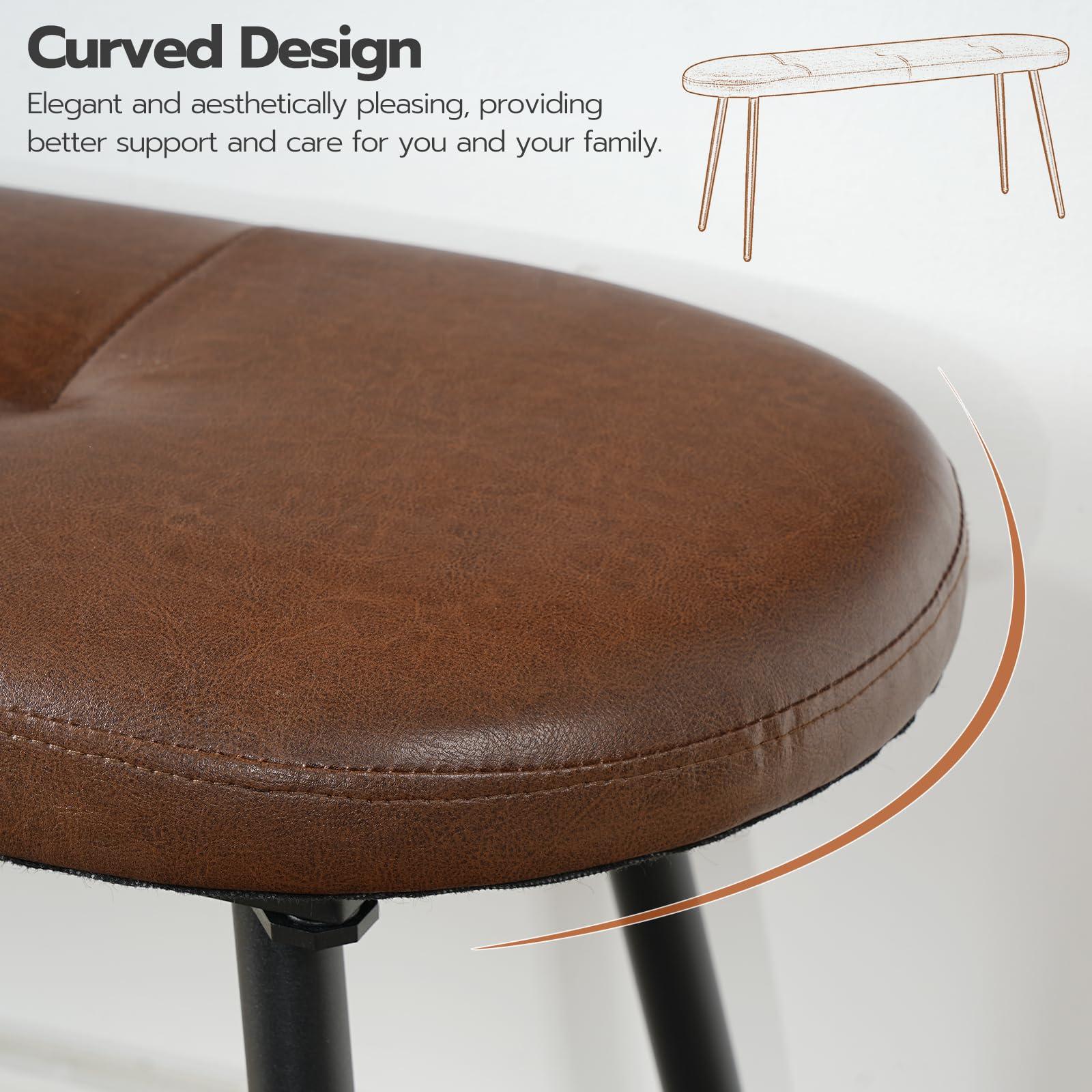 HOOBRO HOOBRO Pair of 2 Benches and Dining Bench Bundle, Industrial Style Indoor Benches for Kitchen, Living Room, 39.4\" Upholstered Table Bench for Kitchen, Dining Room, Entryway BF01CD01-CB100CD01