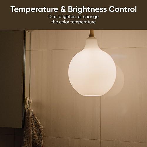 WYZE WYZE Bulb White, 800 Lumen, 90+CRI WiFi Tunable-White A19 Smart Light Bulb, Compatible with Alexa and Google Assistant, Four-Pack