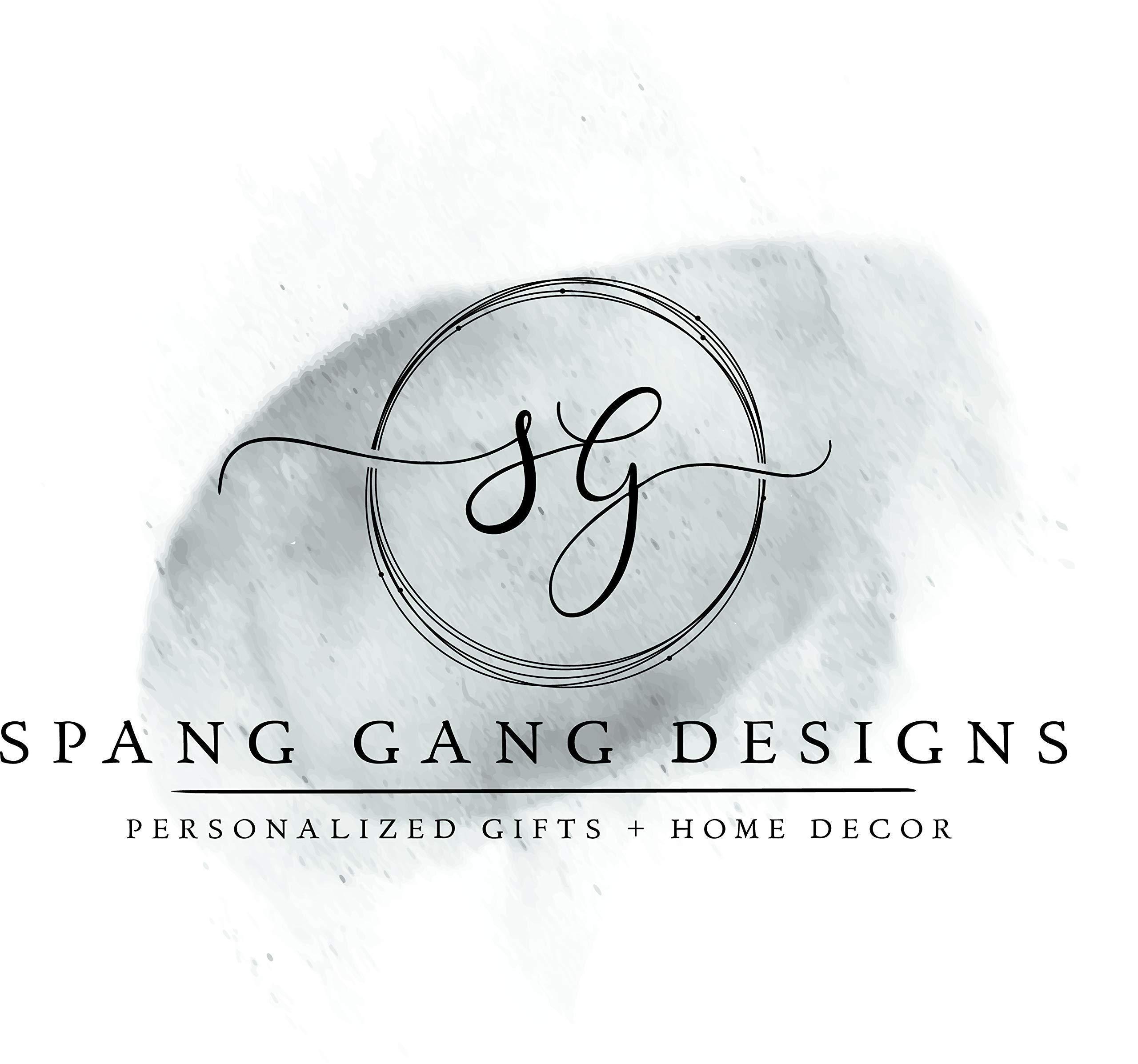 Spang Gang Blended and Blessed Family Sign | Gift for Blended Family | Housewarming Gifts | 20\" x 6\" Wood Sign | Personalized with YOUR Names