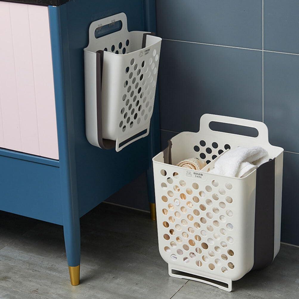 Baluue 1 Set Wall Hanging Laundry Basket Clothes Hamper Clothes Storage Basket Plastic Laundry Basket Clothes Basket Laundry Hamper Basket for Laundry Wall Laundry Basket Bathroom Basket