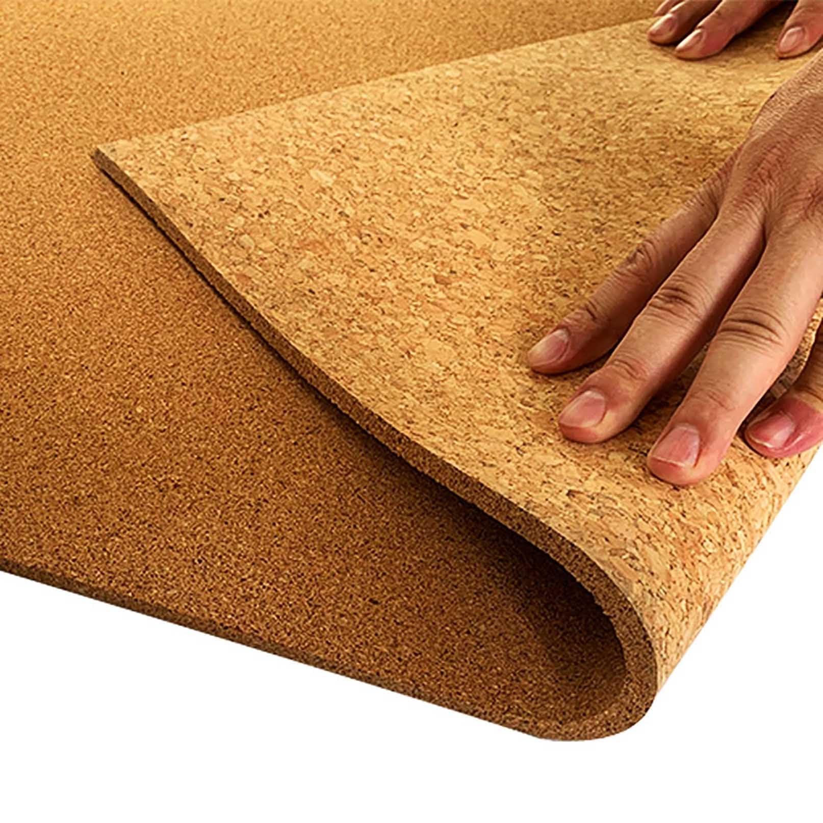 LYZLPHLL Cork Boards for Walls, Bulletin Board Sheet, Large Cork Board, Notice Boards for Home, Cork Rolls 1/3\" 1/4\" Thick, for DIY Supplies Home (Color : Thick 6mm, Size : 0.6mx1m(2ftx3.3ft))
