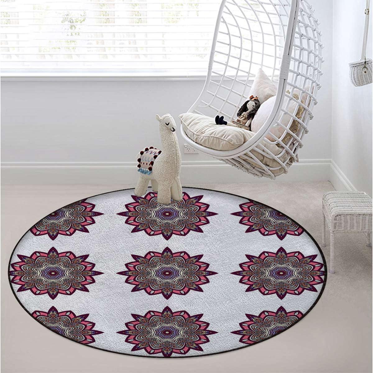 MQAUZK Blue Gaming Chair Mat Office Chair Mat for Carpeted Round Area Rug Swivel Chair Mats for Hardwood Floor Lucky Charm Chai Protection Stone Mystic Diameter 35.4 in