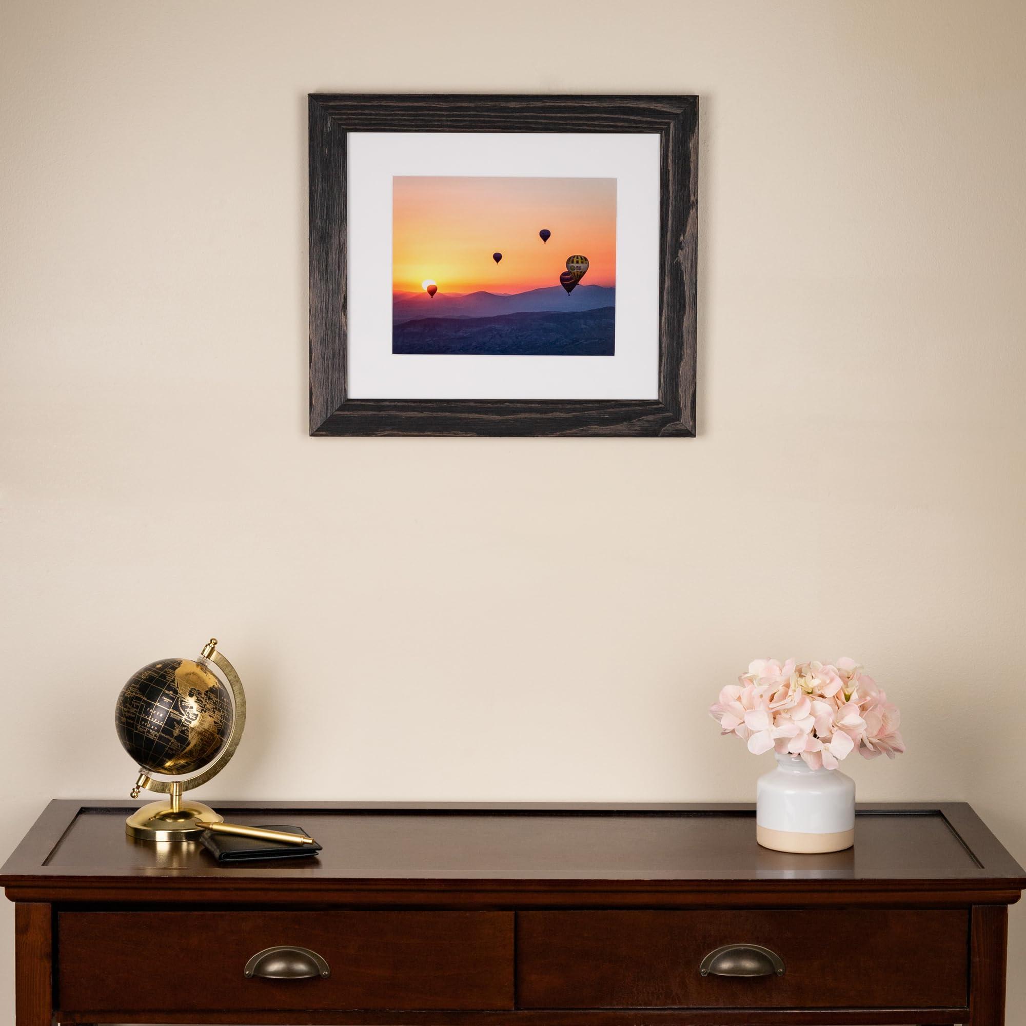 ArtToFrames ArtToFrames 28x39 Inch Black Picture Frame, This 1.75 Inch Custom Wood Poster Frame is Black, Great for Your Art or Photos - Comes with Economy Acrylic