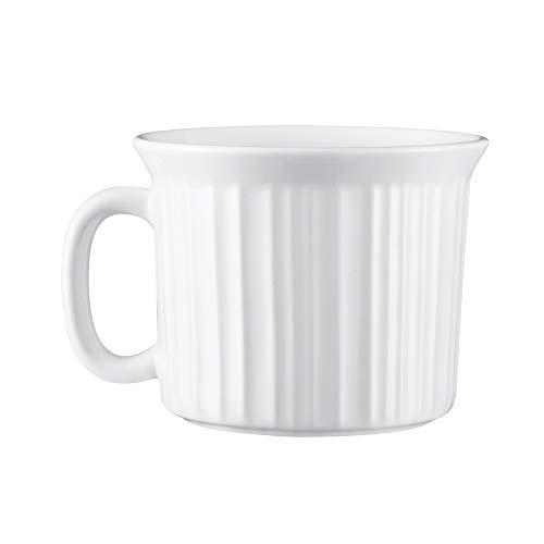 CorningWare Corningware Plastic 20-Ounce Oven Safe Meal Mug with Vented Lid, French White