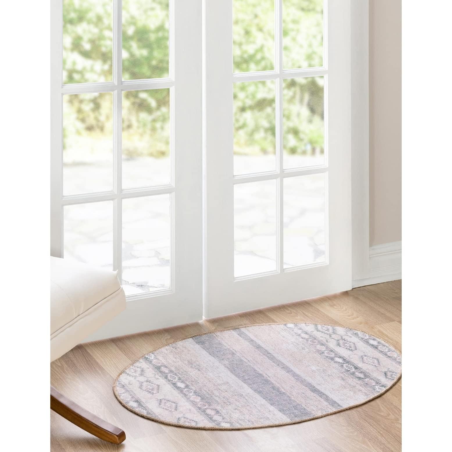 Overstock Overstock Transitional Rine Collection Area Rug 2'6"x12' - Green