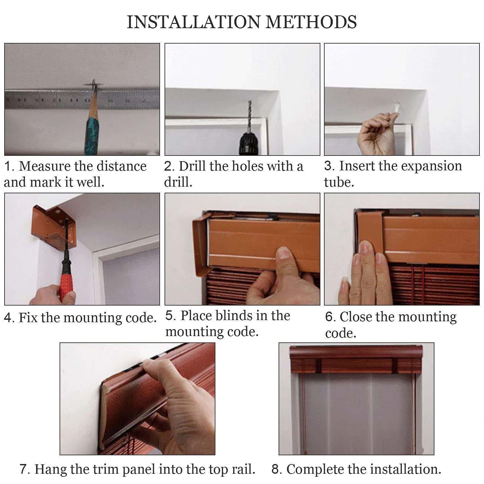 Xrdbfd Xrdbfd Wooden Venetian Blinds, Brown Window Blinds, Light Filtering Venetian Blinds, Solid Wood Blinds for Windows and Doors, 40-150cm Wide,WxH-60x100cm/23.5 * 39in