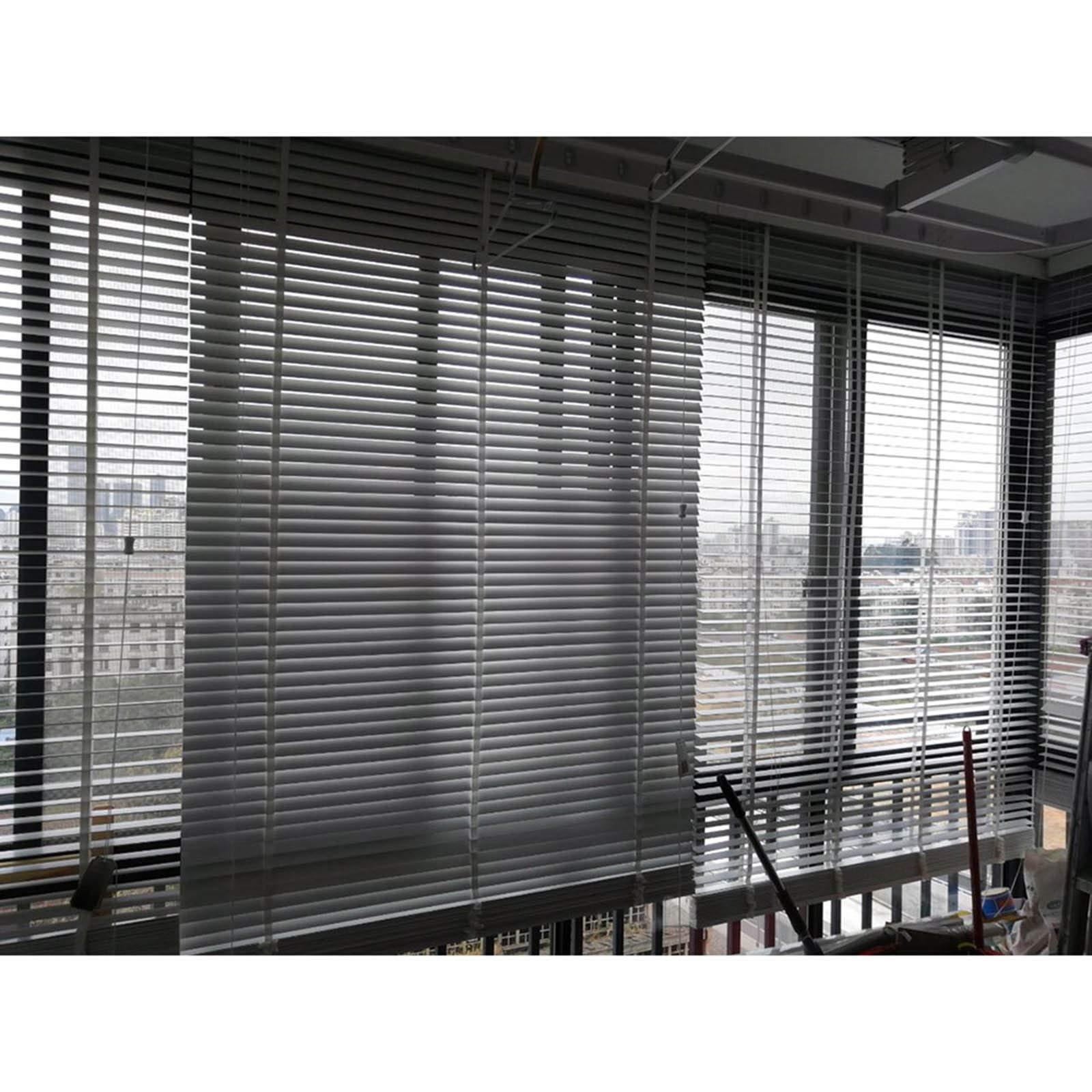 Jolan Real Wood Blinds White,Blackout Shades,Study/Living Room/Office,Faux Wood Blinds,Breathable/Sunscreen,Customizable.,110x120cm/43x47in