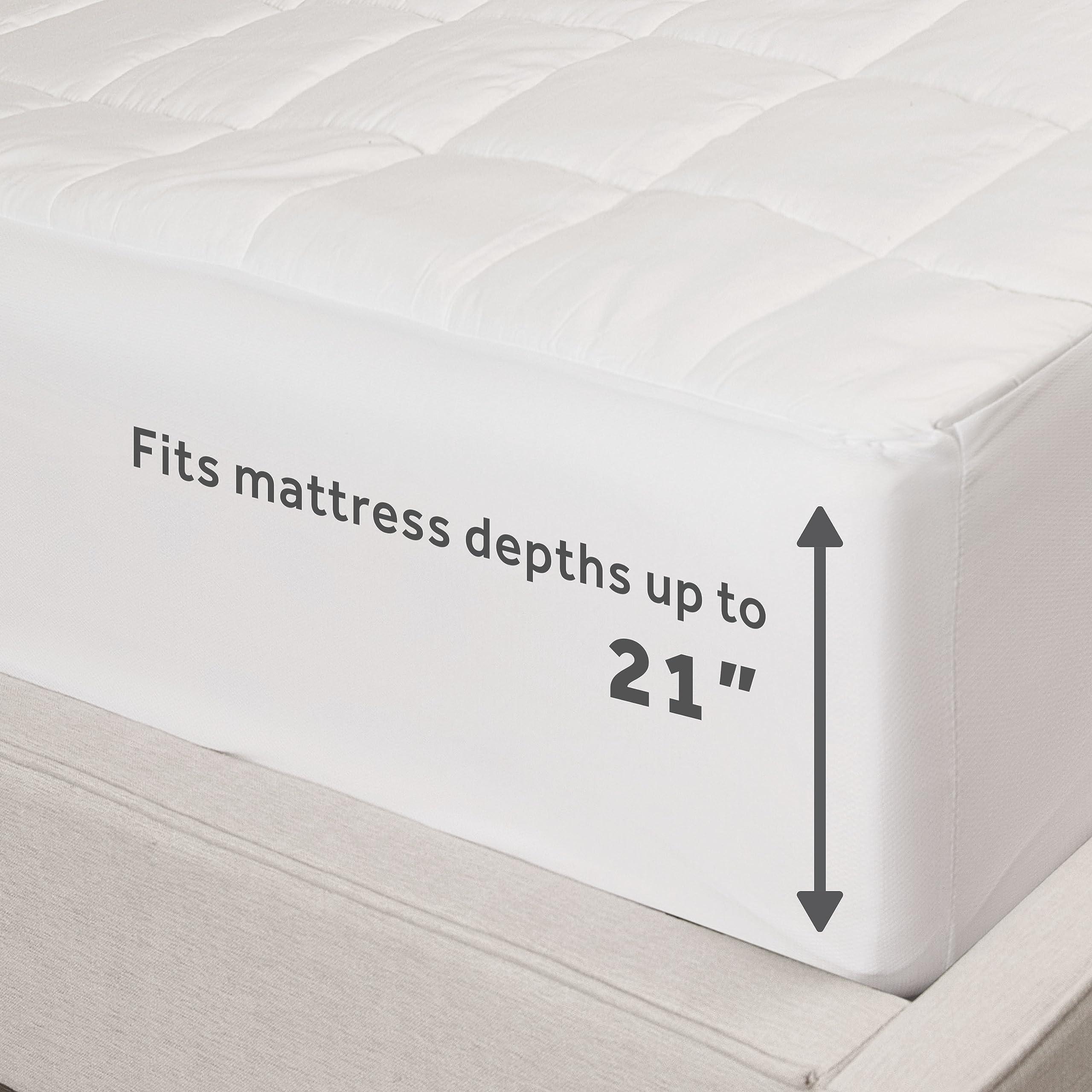Sunbeam Sunbeam Restful Premium Quilted Heated Mattress Pad - King White