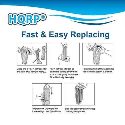 HQRP HQRP 2-Pack HEPA Filter compatible with Hoover U6637900 / U6617960 / U6618900 / U6637960 / U6616900 / U6607900 / U6630900 / U6634900 / U6632900 / U66009RM / U57009RM / U52719RM Vacuum Cleaner