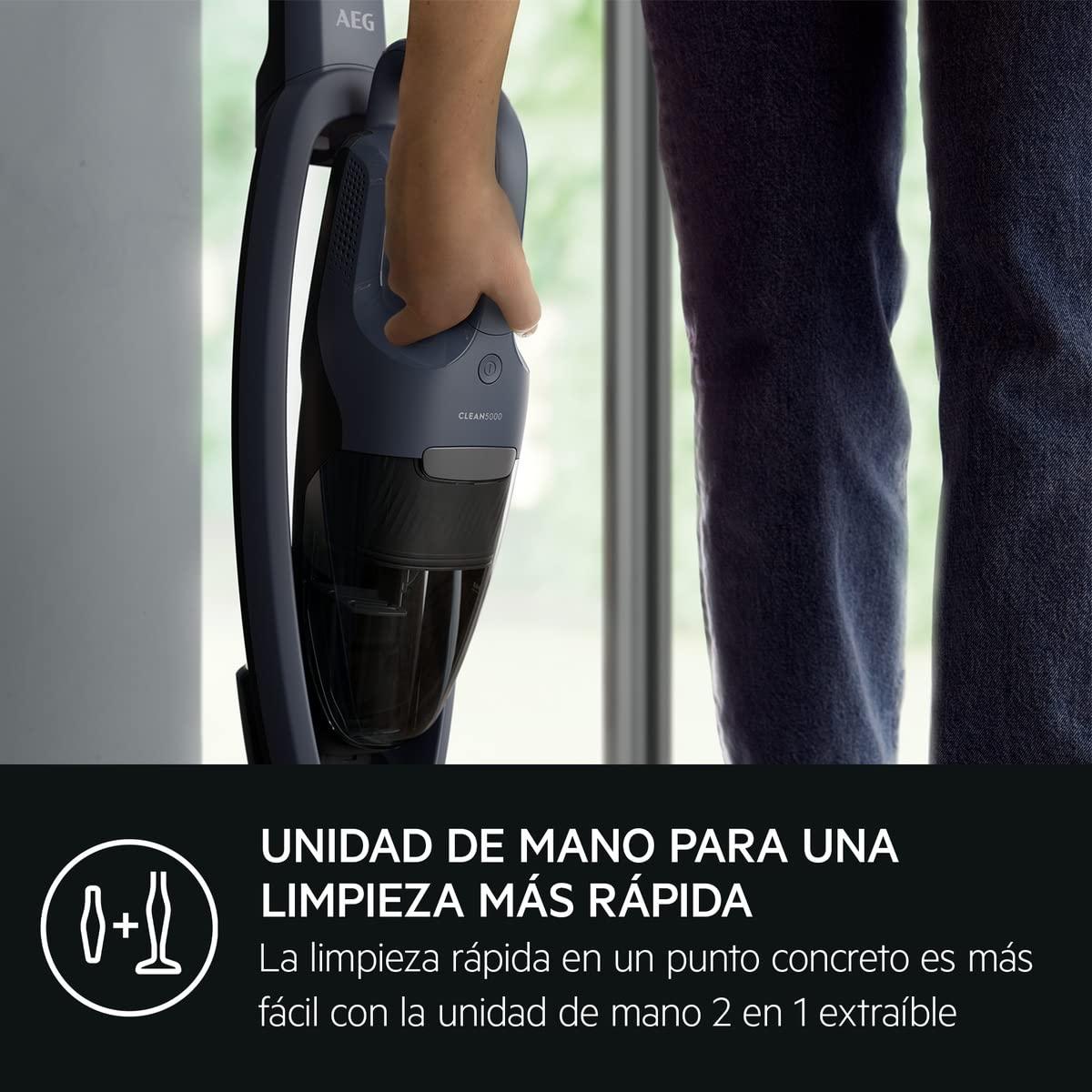 AEG AEG ULTIMATE 5000 CLEAN AS52CB21DB Cordless Vacuum Cleaner / 2-in-1 / Pleasantly Quiet 79 dB(A) / 58% Recycled Material / Up to 50 Minutes Running Time / Automatic / Freestanding / All Floors /