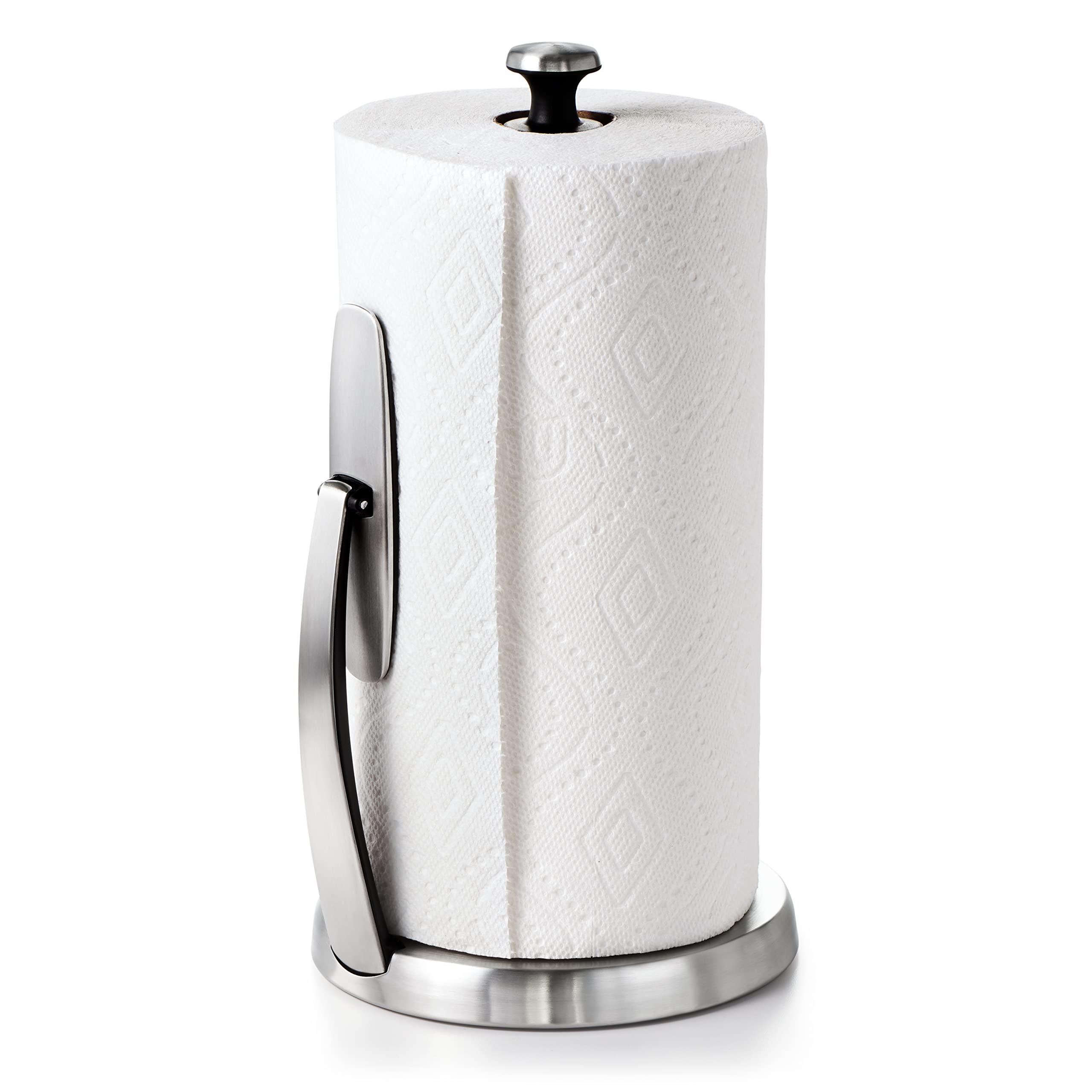 OXO OXO Good Grips SimplyTear Paper Towel Holder - Stainless Steel (Silver & Black)