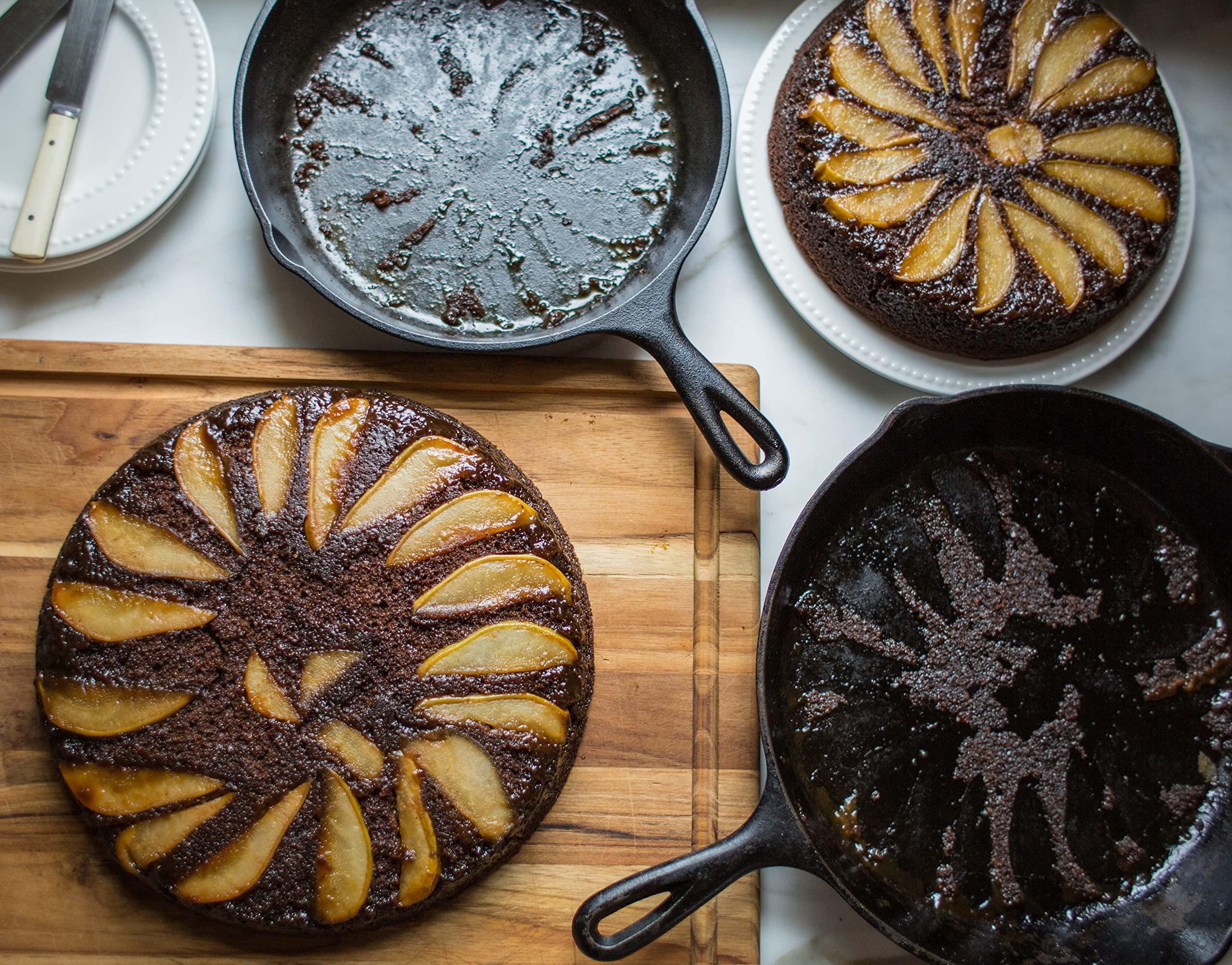 Lodge Lodge Pre-Seasoned Cast Iron Skillet Set - Set Includes 8 Inch Skillet, 10.25 Inch Skillet, and 12 inch Skillet - 3 Piece